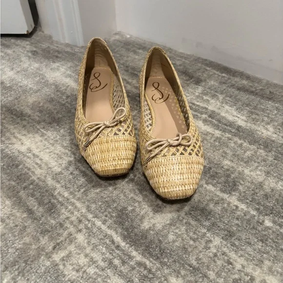 Sam Edelman Beige Woven Ballet Flat - Picture 3 of 5